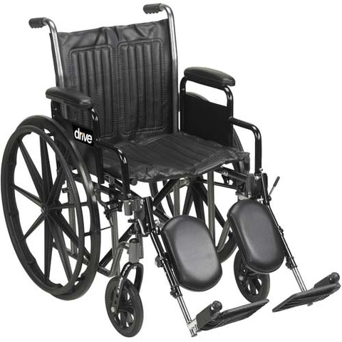 Wheelchair Econ Rem Full Arms 20  W/ Swing-away Footrests