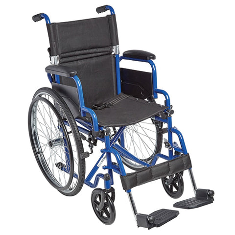 Ziggo Wheelchair  Lightweight Folding  16   Blue