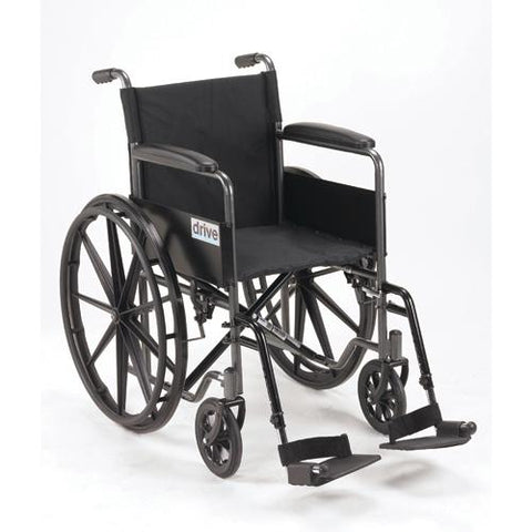 Wheelchair 18   W-fixed Full Arms & Swingaway Det Footrests