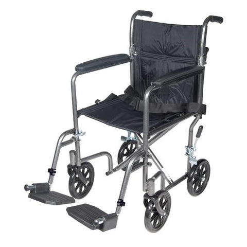 Wheelchair Transport 17  Silver Vein Finish