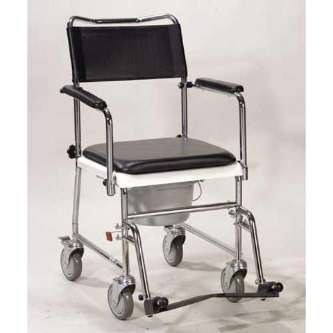 Wheelchair - Transport With Comm Open  Drop-arm  Assembled